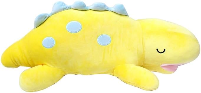 DAISO Eng Hug Pillow - Alligator Dinosaur Yellow - Image 2
